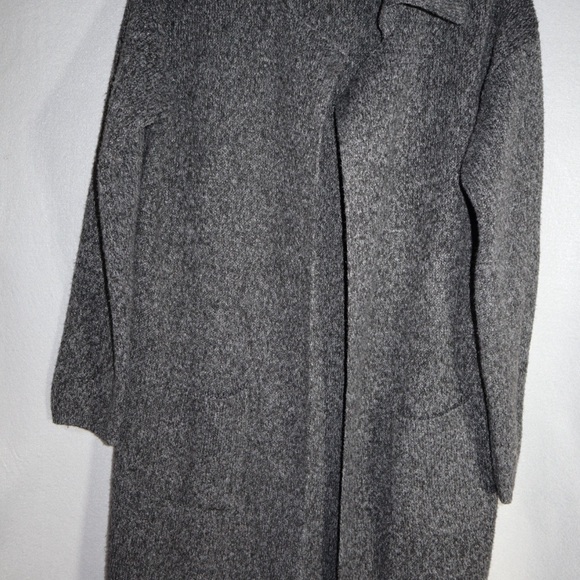 Cozy Casual Sweaters - Cozy Casual Charcoal Knit Sweater Womens Sz M/L open front